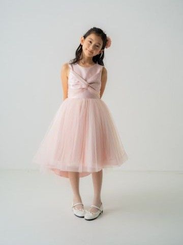 SALE レンタル 　キッズドレス　ボンボン　ピンク　A １１５ｃｍ ￥11,000→
