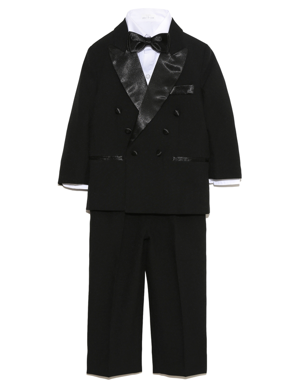 男の子をトータルコーディネイトしたとても便利でお洒落なセットアップ商品です。 セット内容は、ジャケット・パンツ・シャツ・ネクタイ・サスペンダーとなります。